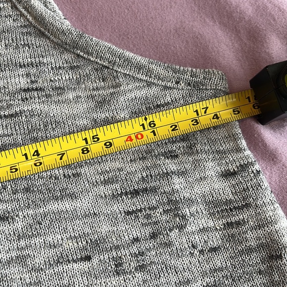 Loft grey sweater tank top - Picture 4 of 4
